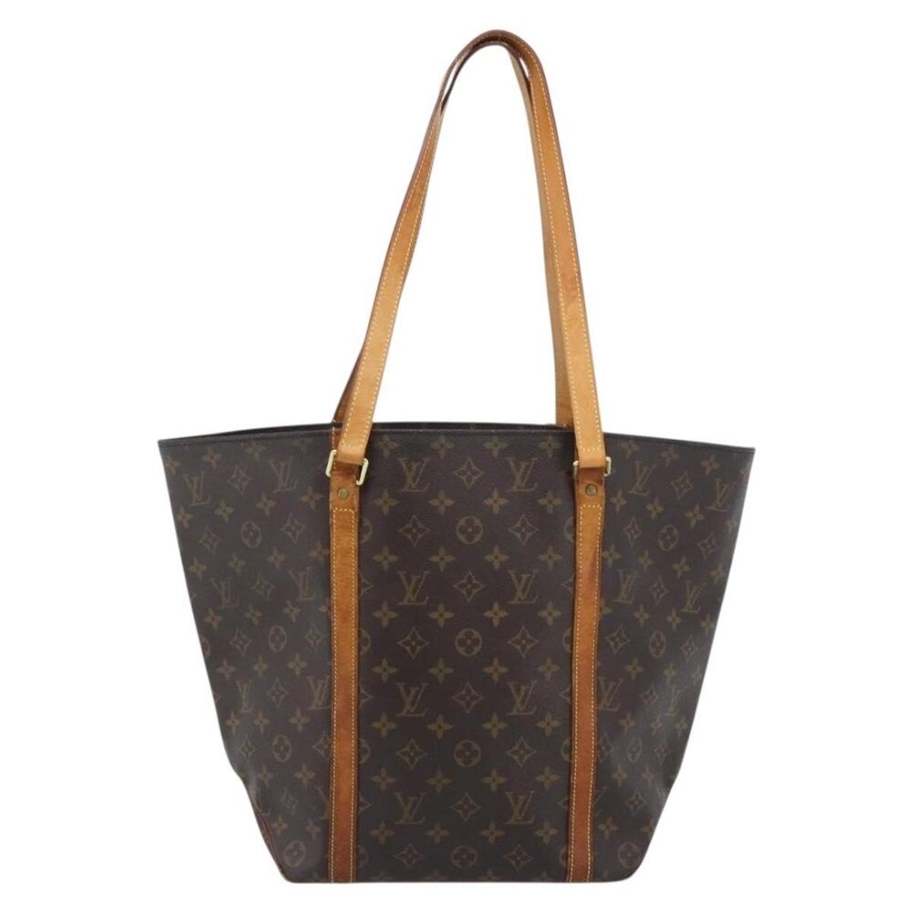 Louis Vuitton Monogram Sac Shopping Tote Brown